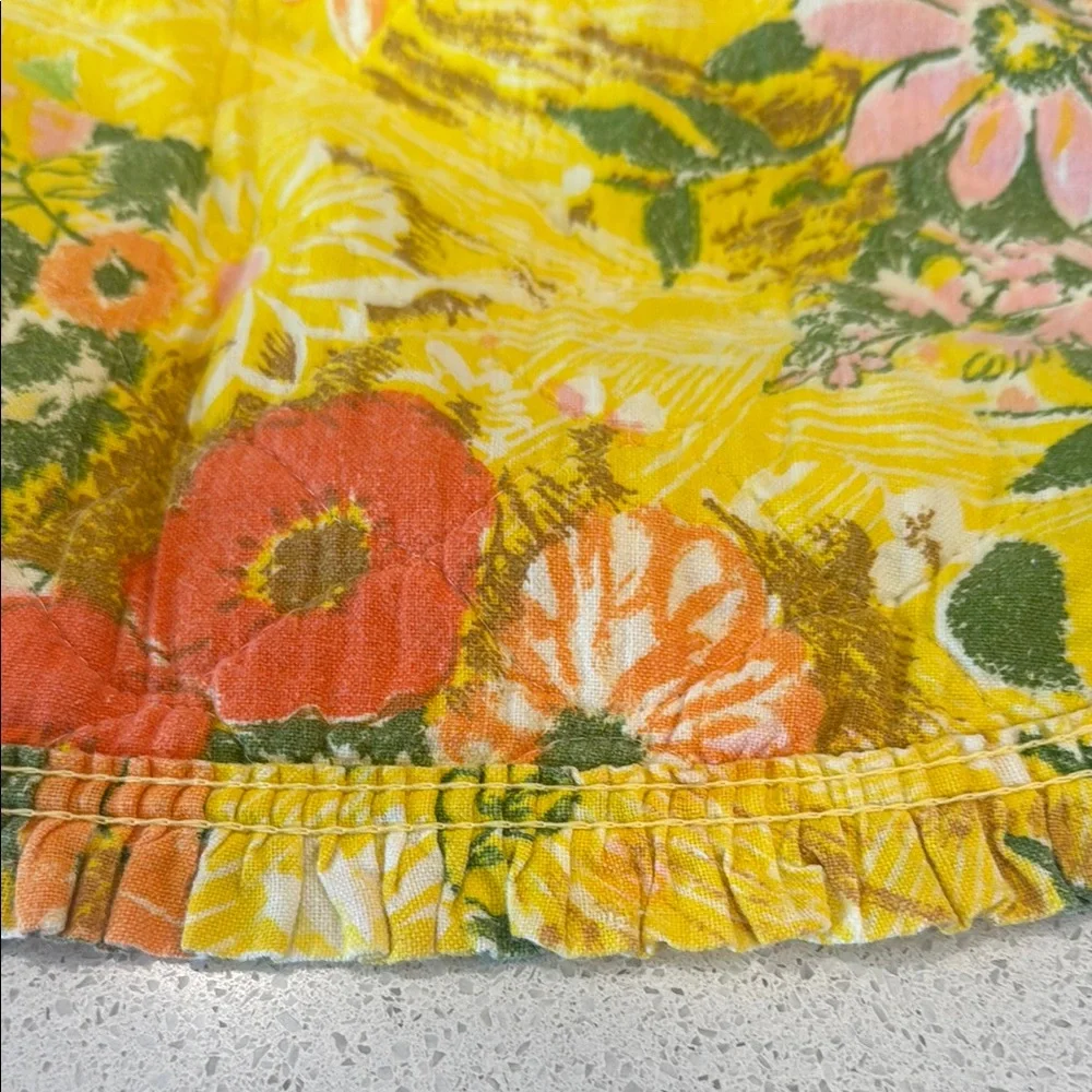 Floral Yellow Placemats Set of 4